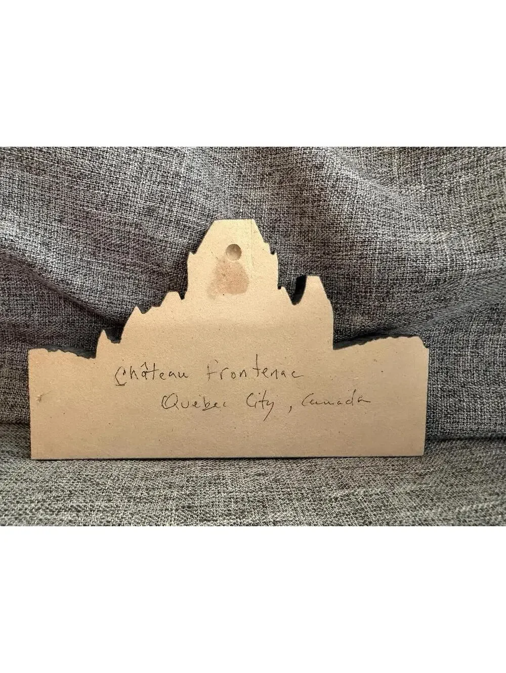 Chateau Frontenac Quebec Canada Scenic Shelf Sitter Wood 3.5x6